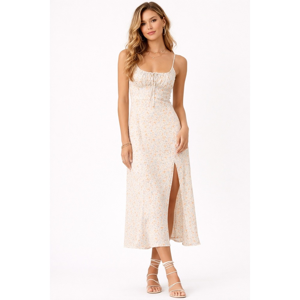 L*Space Portola Dress In Wild Oleander Midi Size S